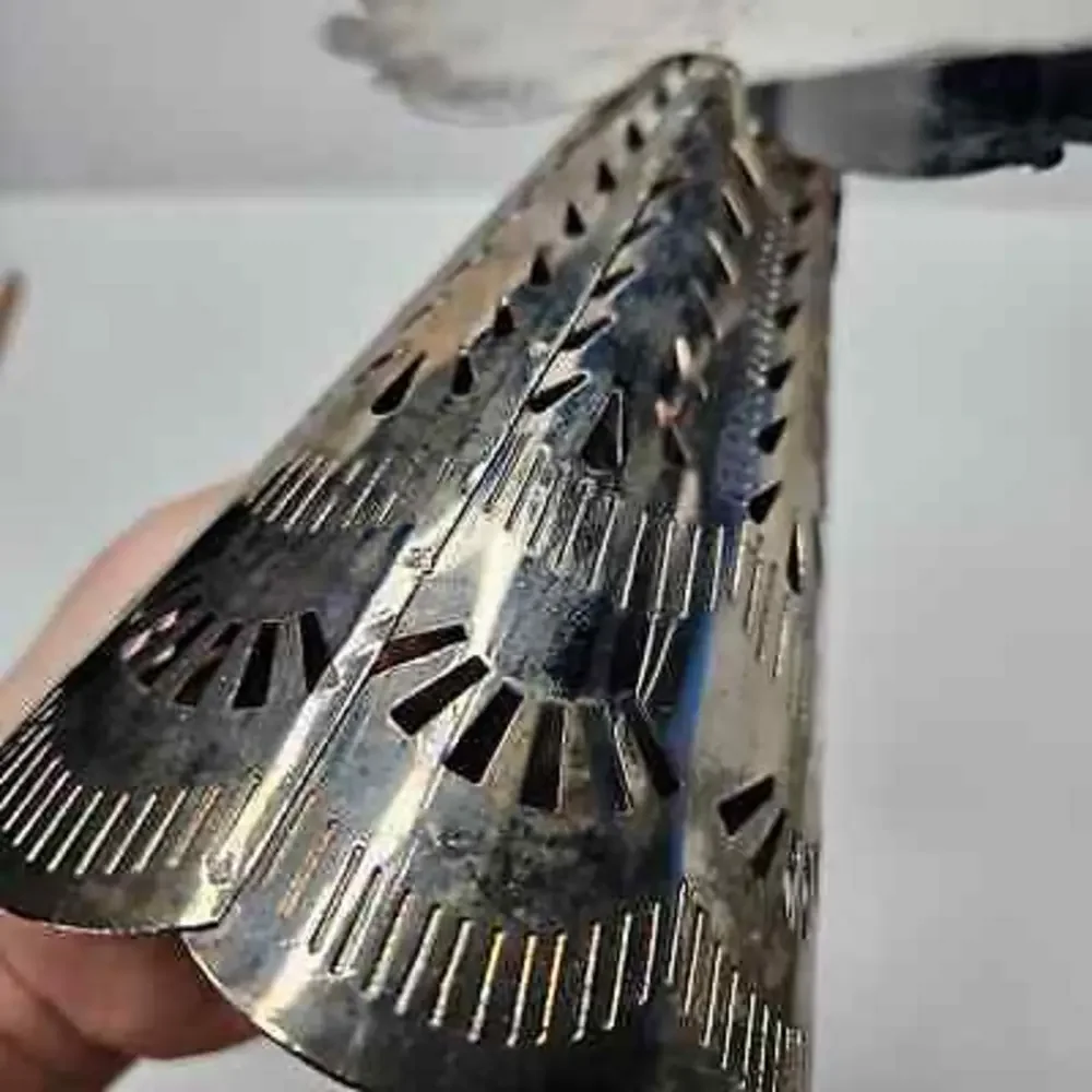 Vintage Metal‎ Angel Candlestick Holder Cutout Perforated Tin Holiday Christmas
